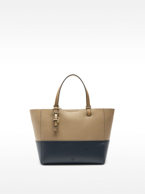 Color Block Tote Bag