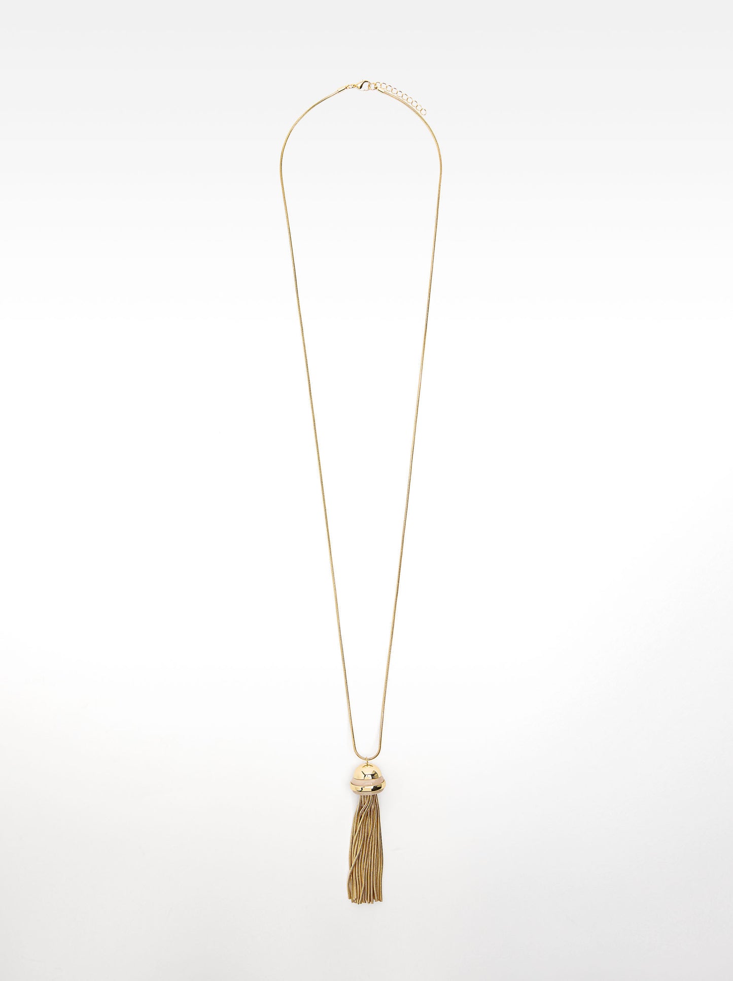 Long Necklace With Cascading Chains