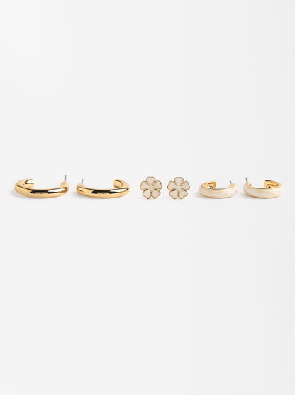 Earring Set With Enamel
