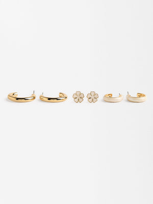 Earring Set With Enamel