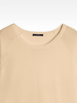 Short-Sleeve Knit Sweater