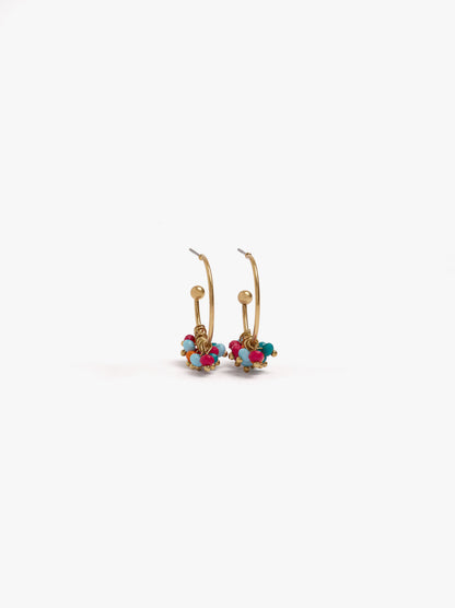 Hoop Earrings With Beads