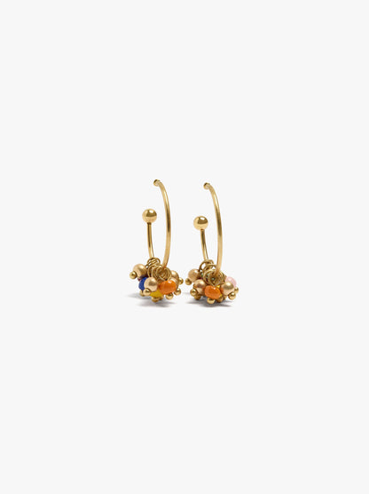 Hoop Earrings With Beads
