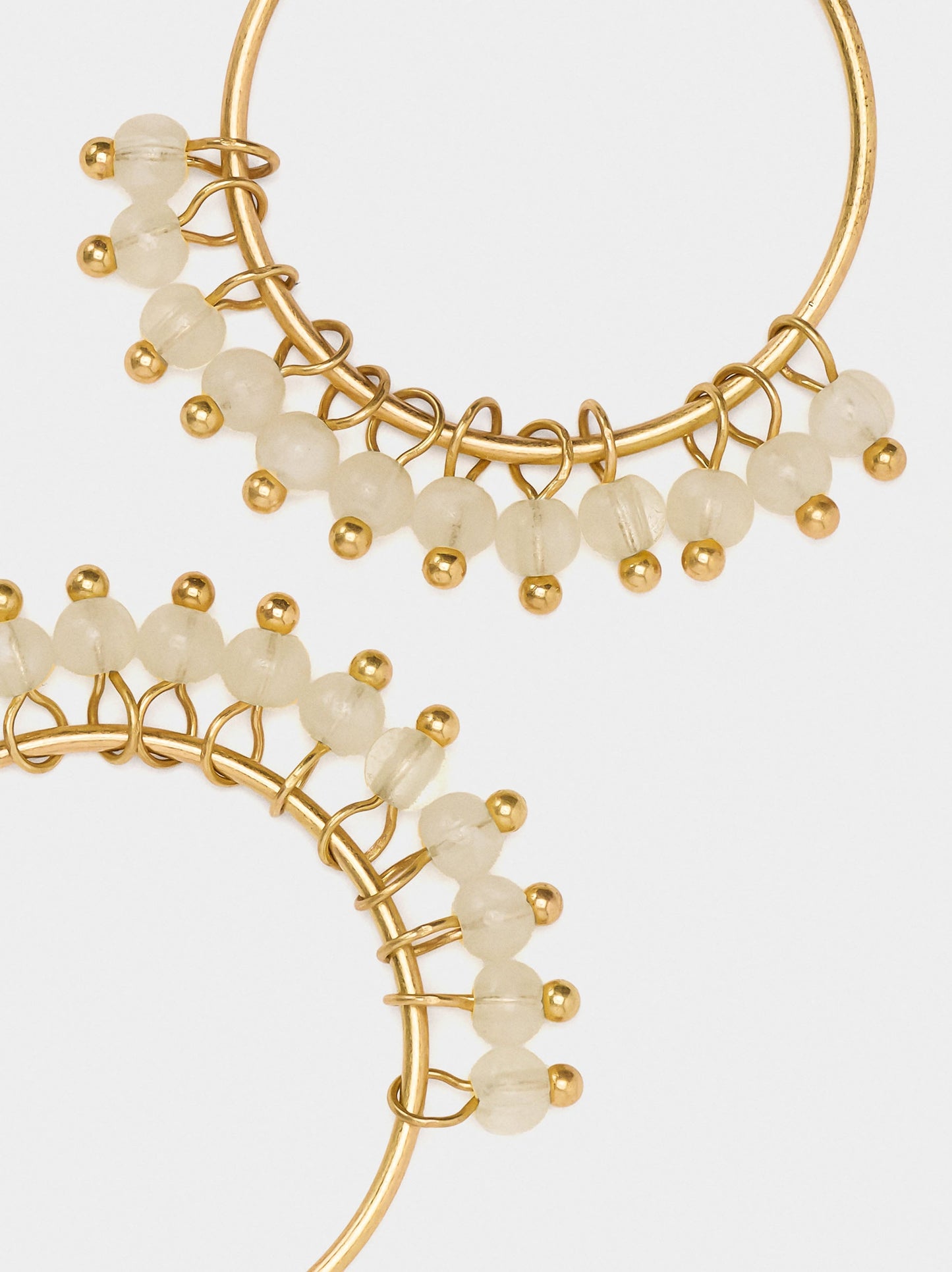 Hoop Earrings With Beads