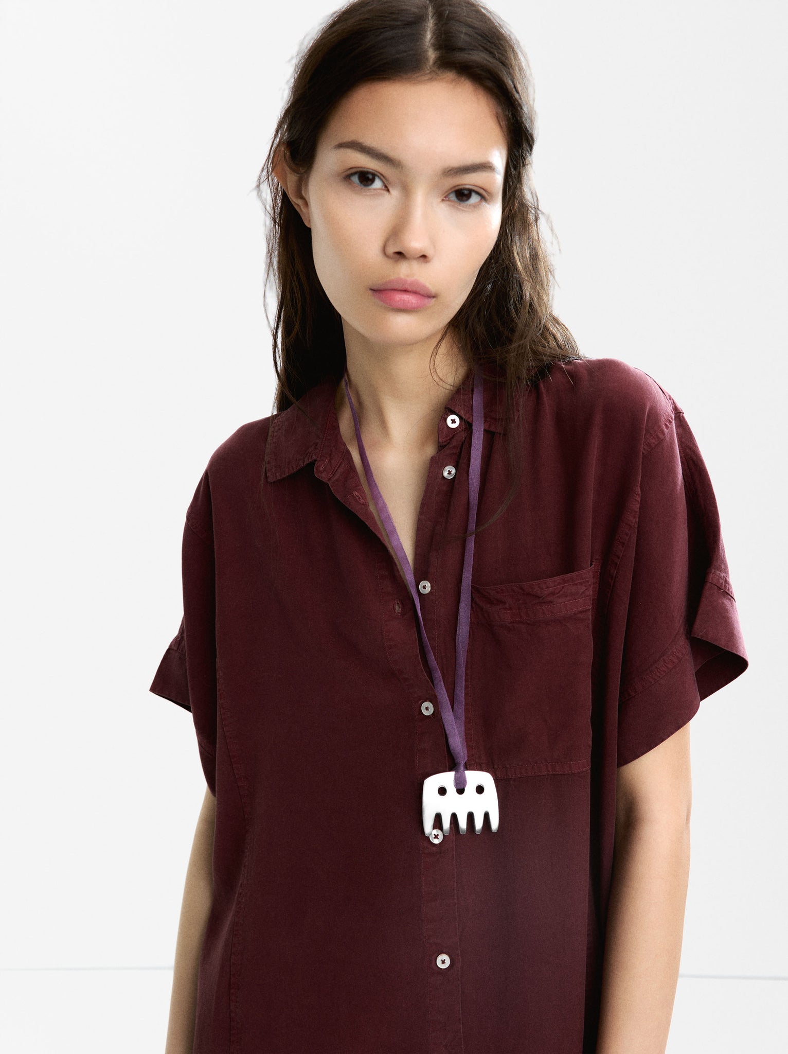 100% Lyocell Shirt Dress