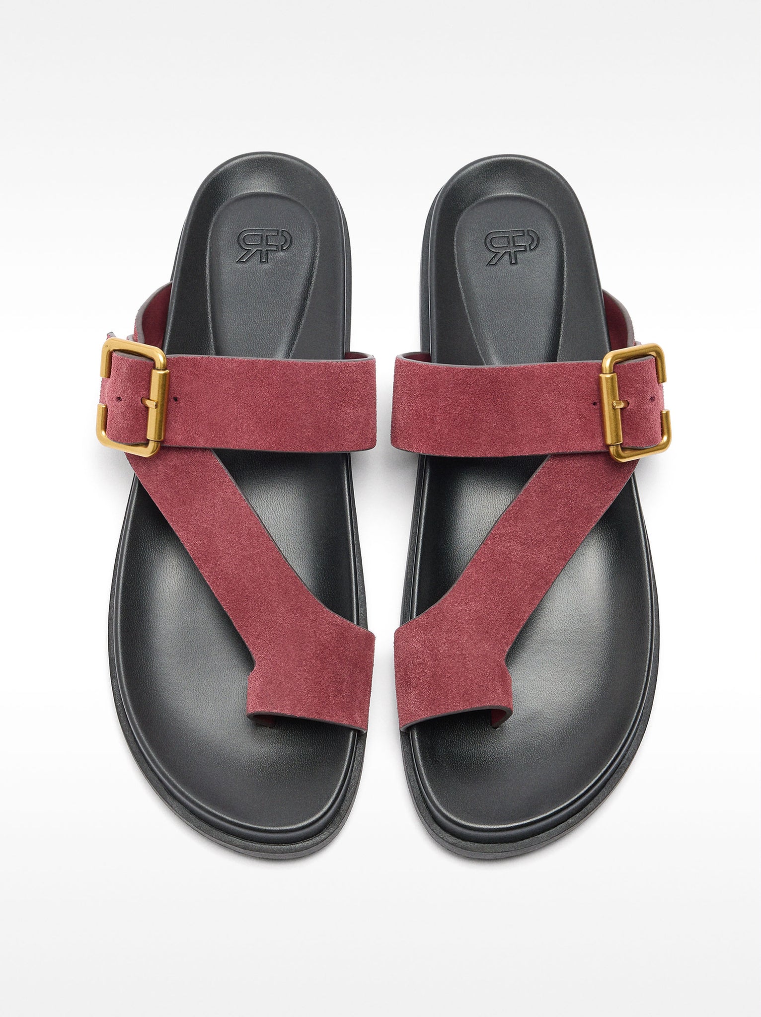 Leather Sandals With Straps And Buckle