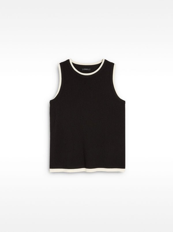 Contrast Knit Top