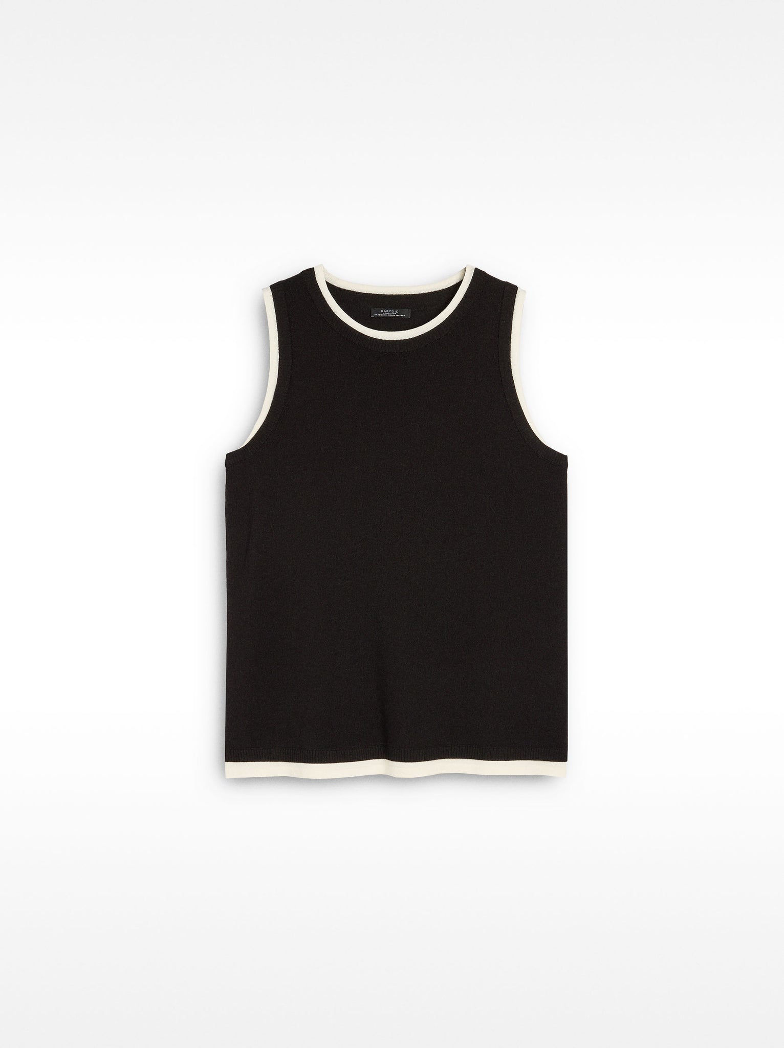 Contrast Knit Top