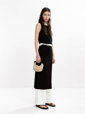 Contrast Knit Top