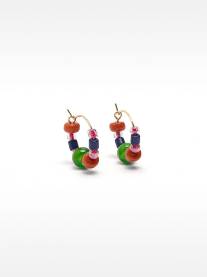 Hoop Earrings With Crystals