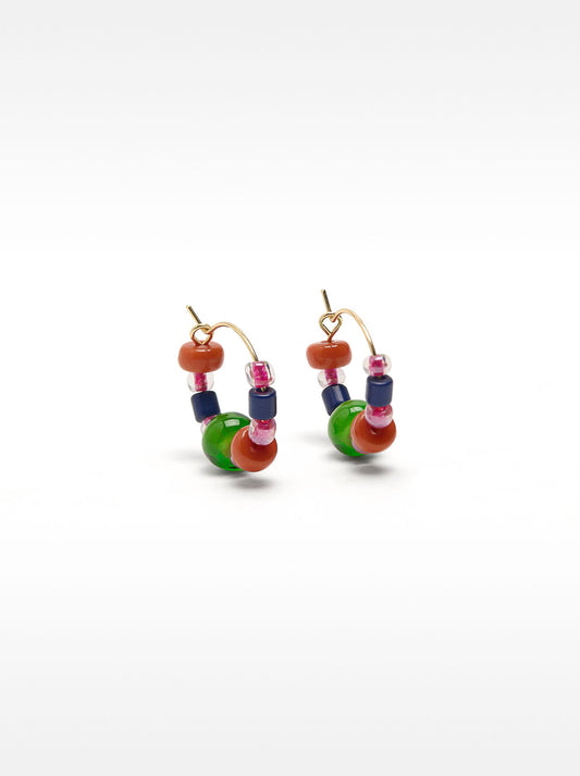 Hoop Earrings With Crystals