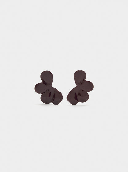 Flower Earrings With Enamel