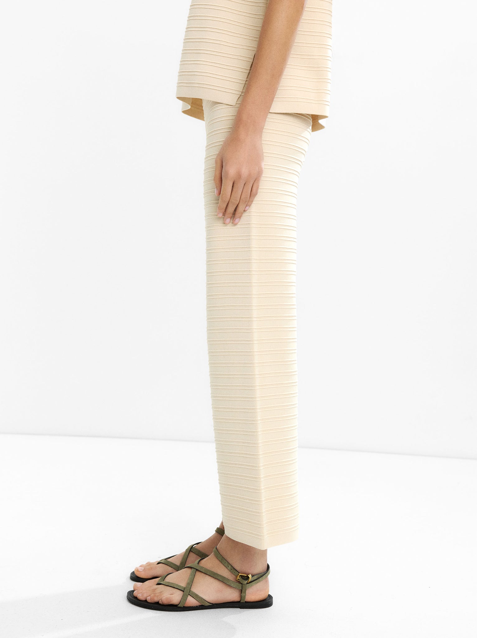 Ribbed Knit Trousers
