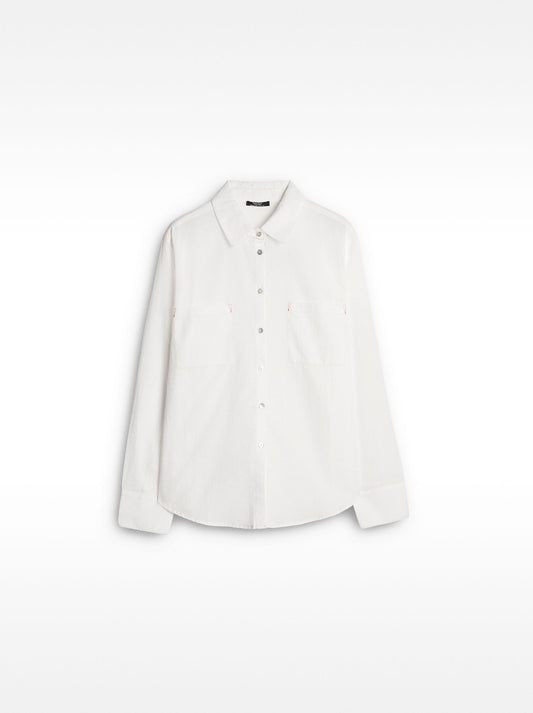 Semi-Transparent 100% Cotton Shirt