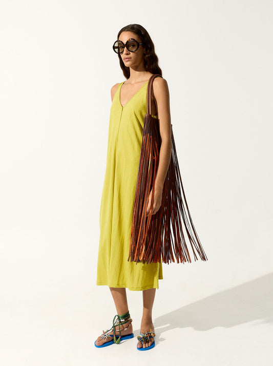 Midi Dress With Straps