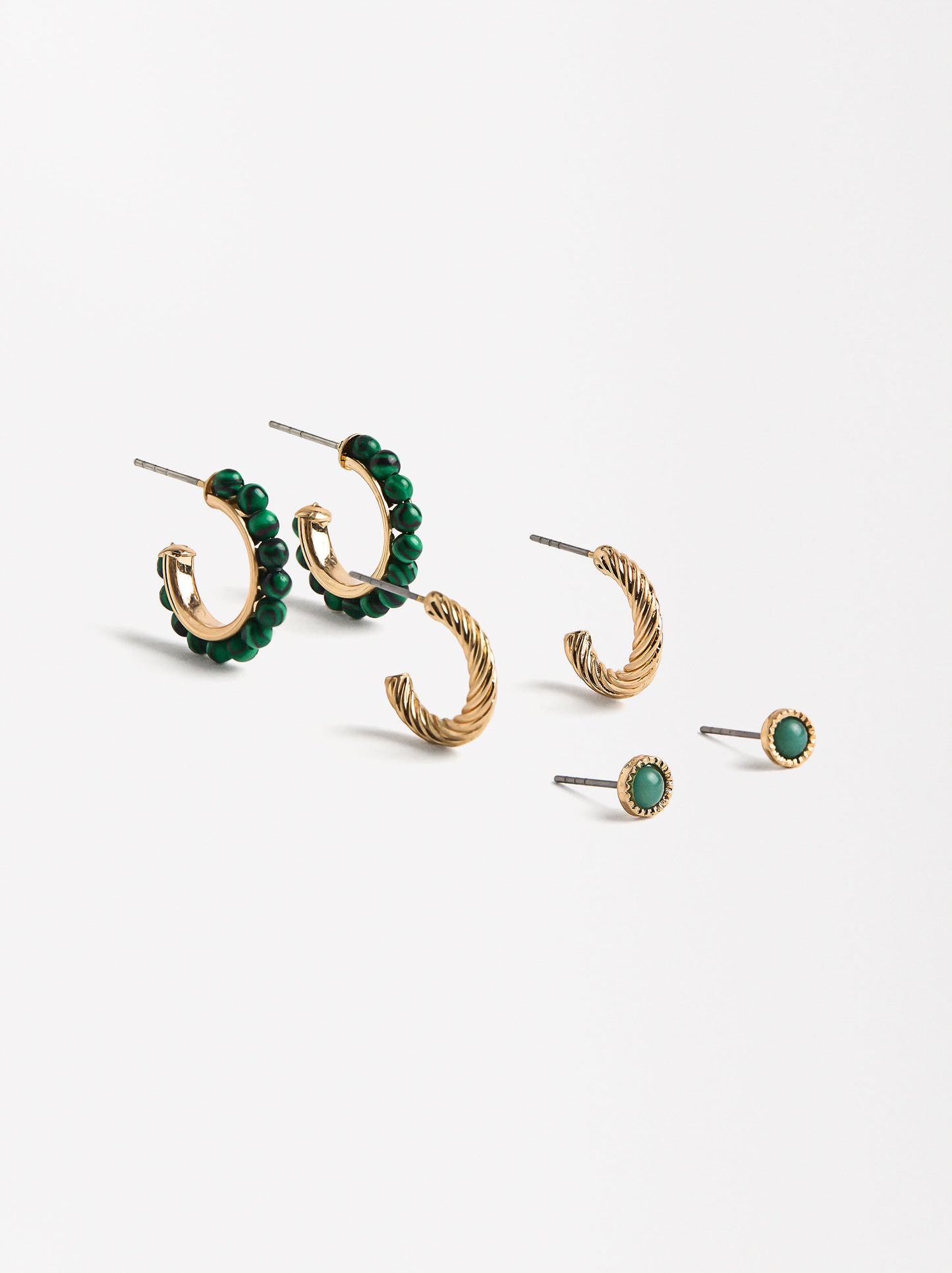 Set Of Earrings With Stones