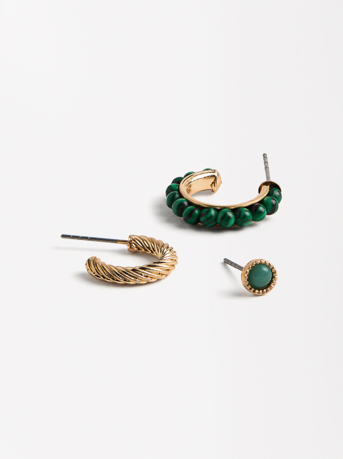 Set Of Earrings With Stones