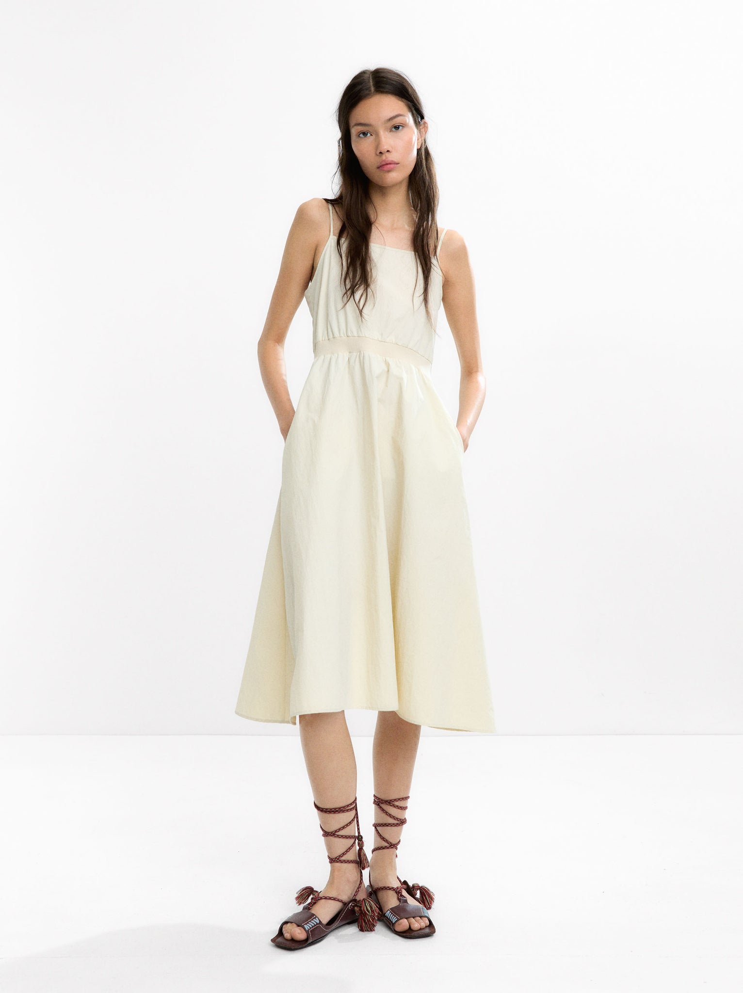 Midi Dress With Straps