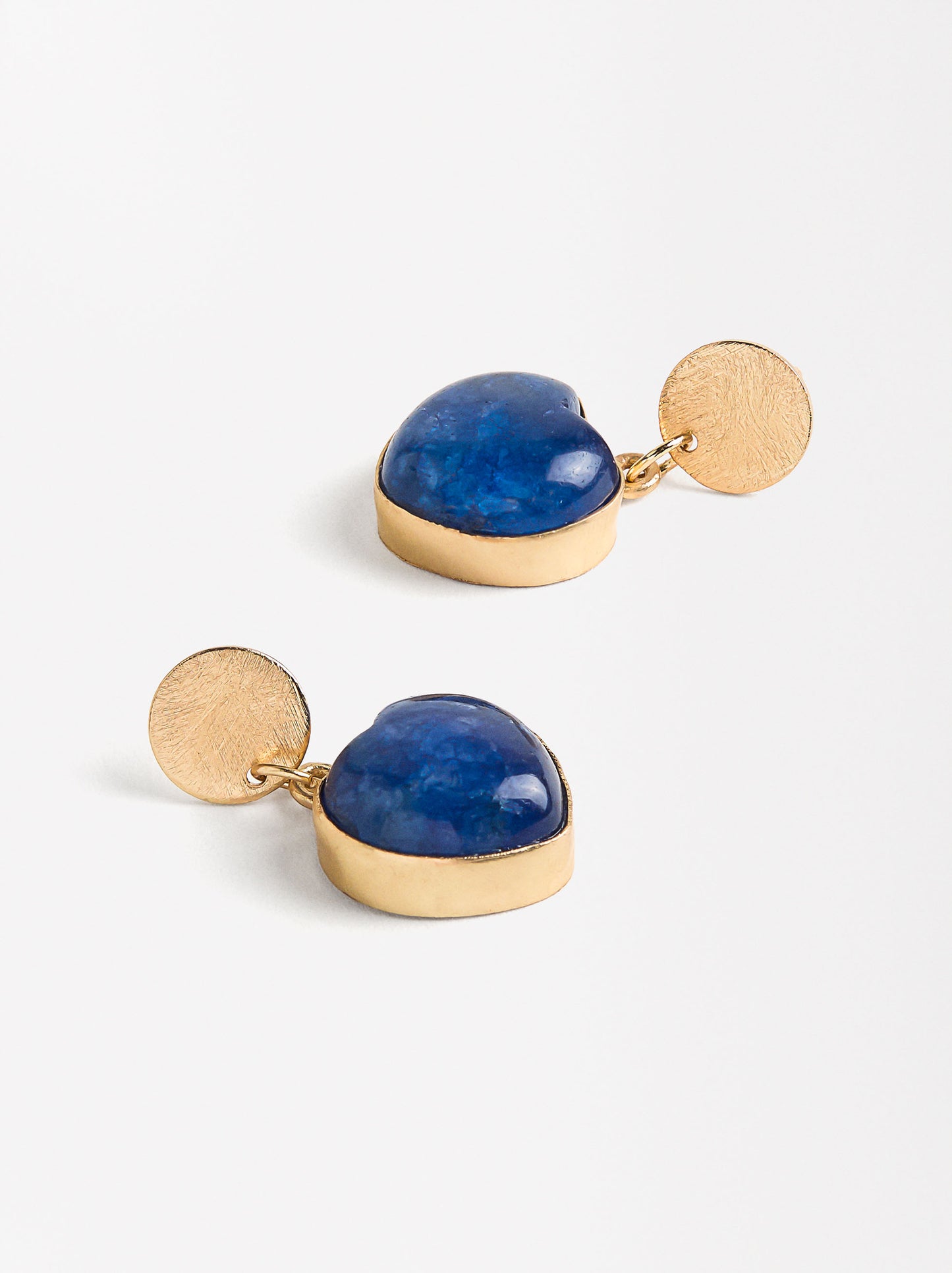 Heart Earrings With Stone