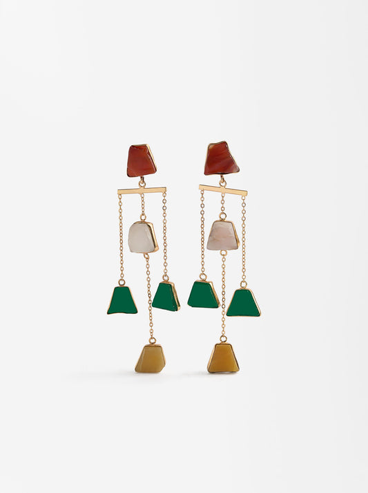 Long Earrings With Stones