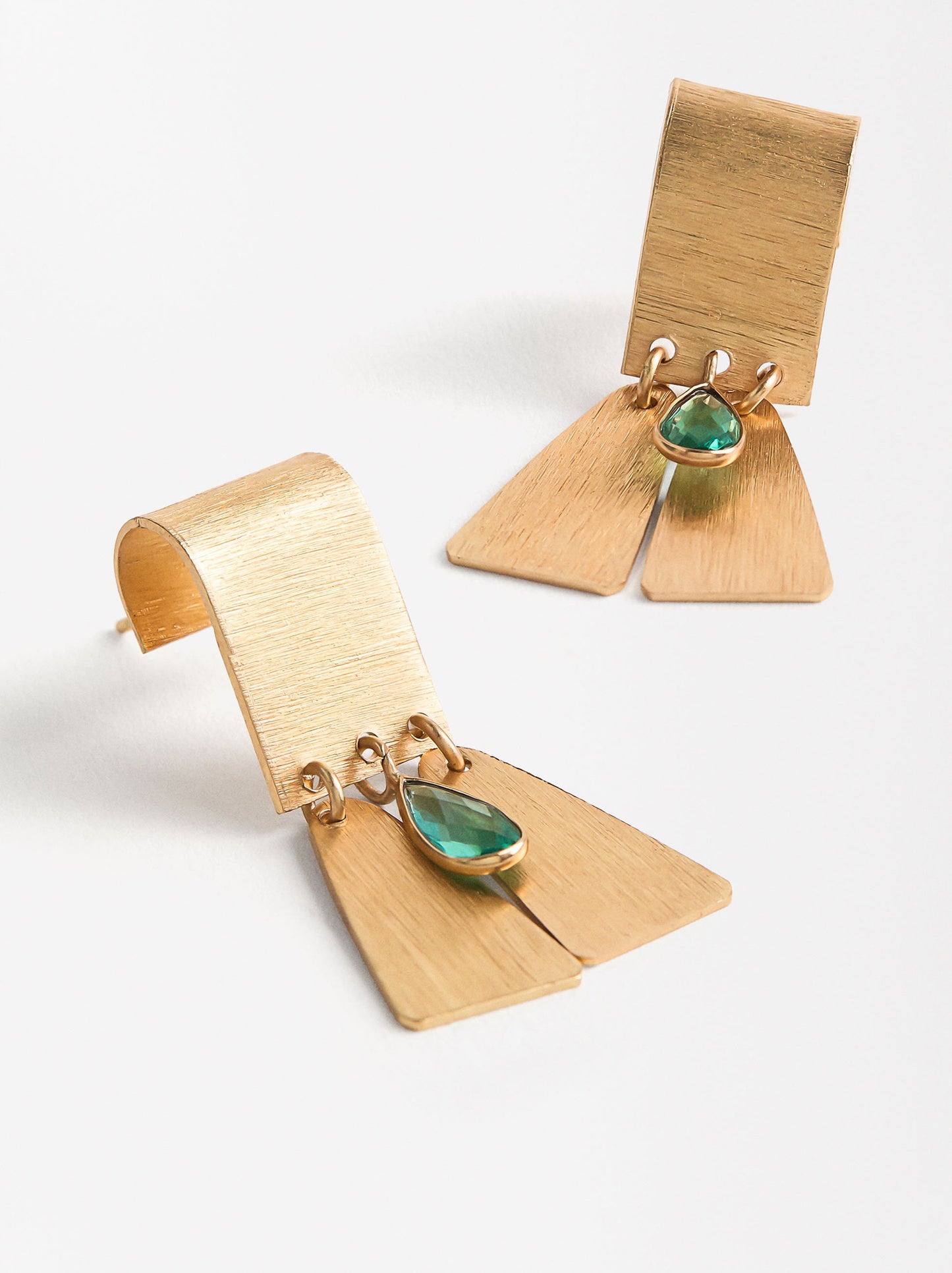 Golden Crystal Earrings