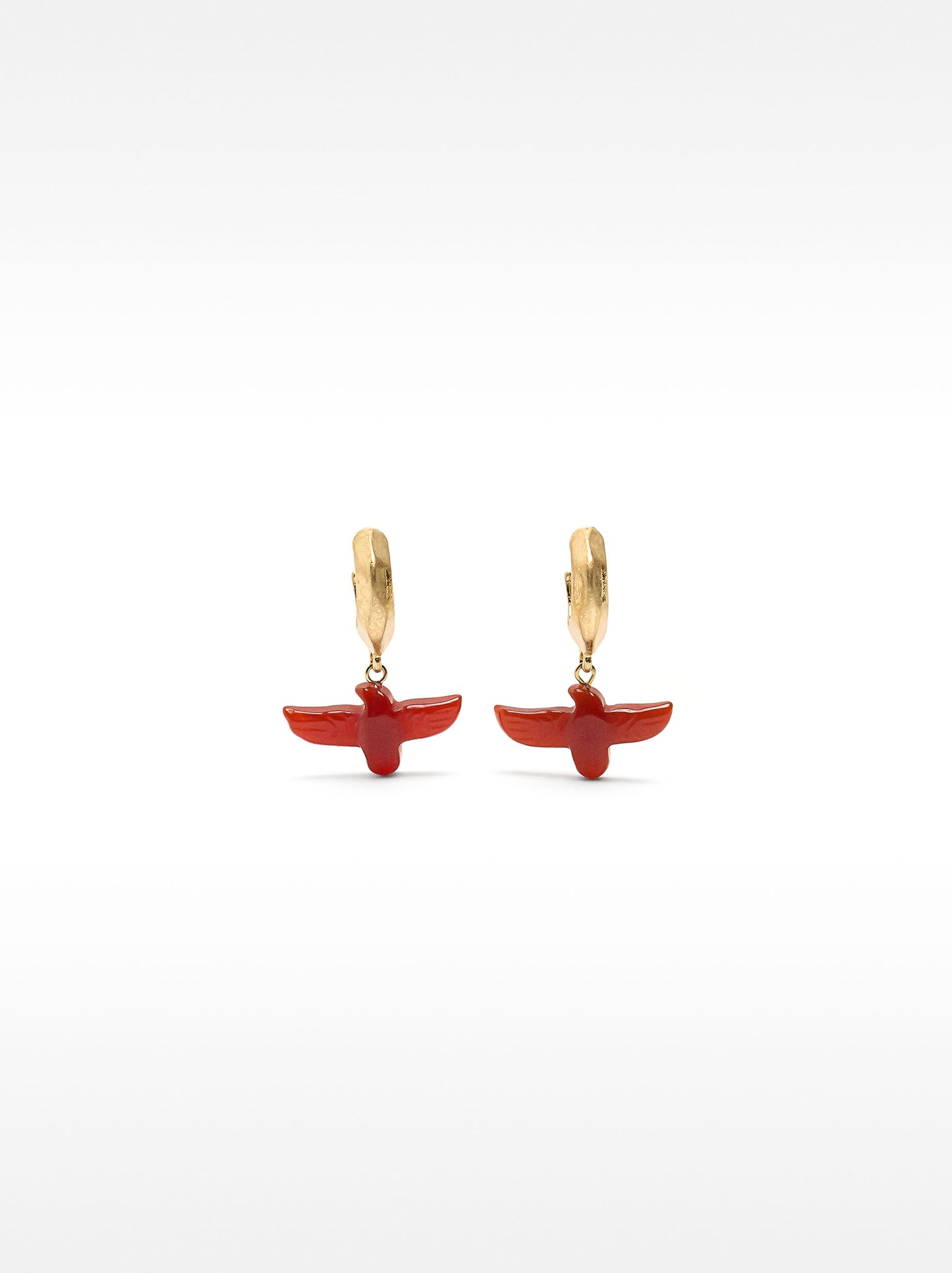 Open Dove Hoop Earrings