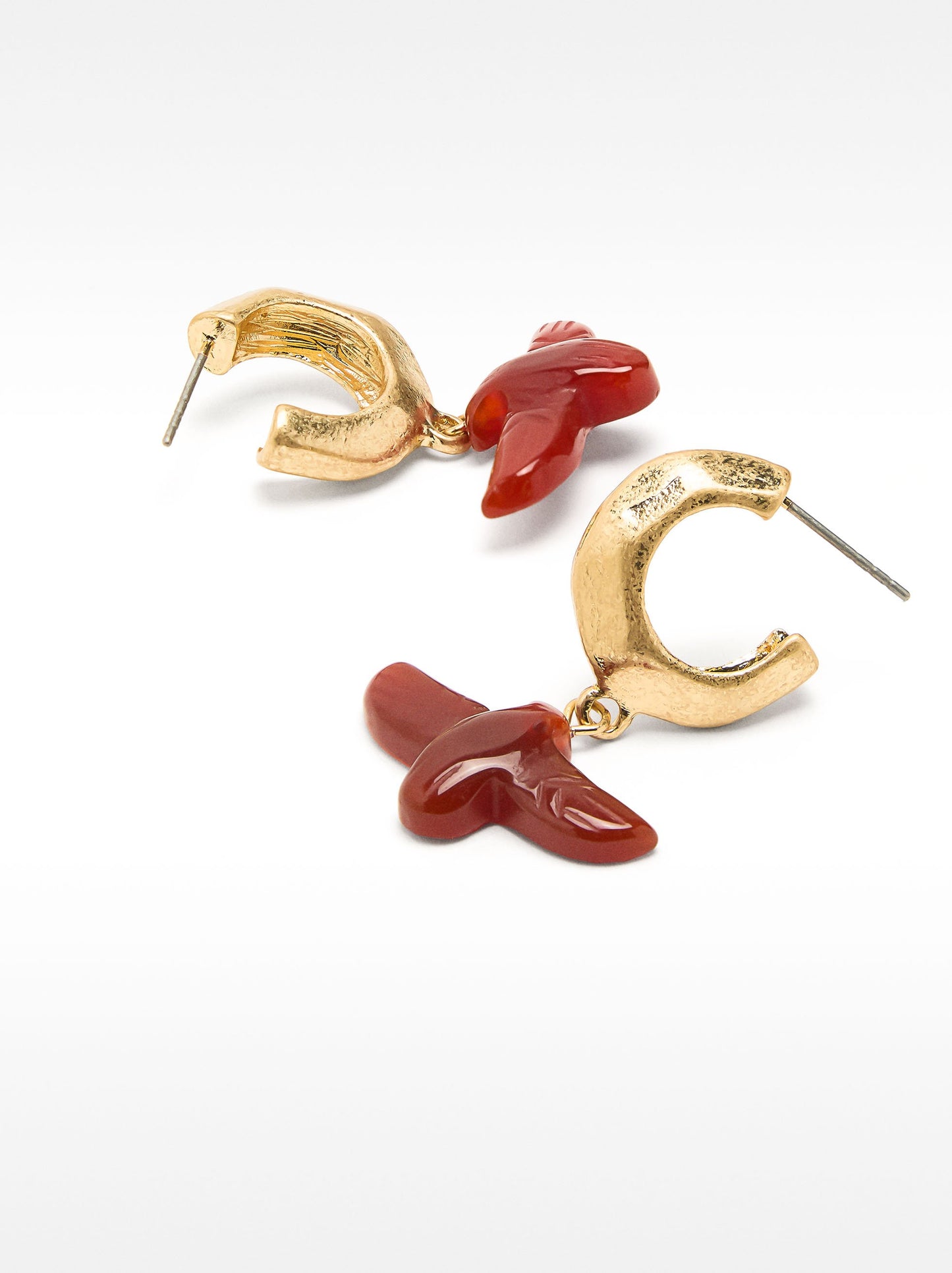 Open Dove Hoop Earrings