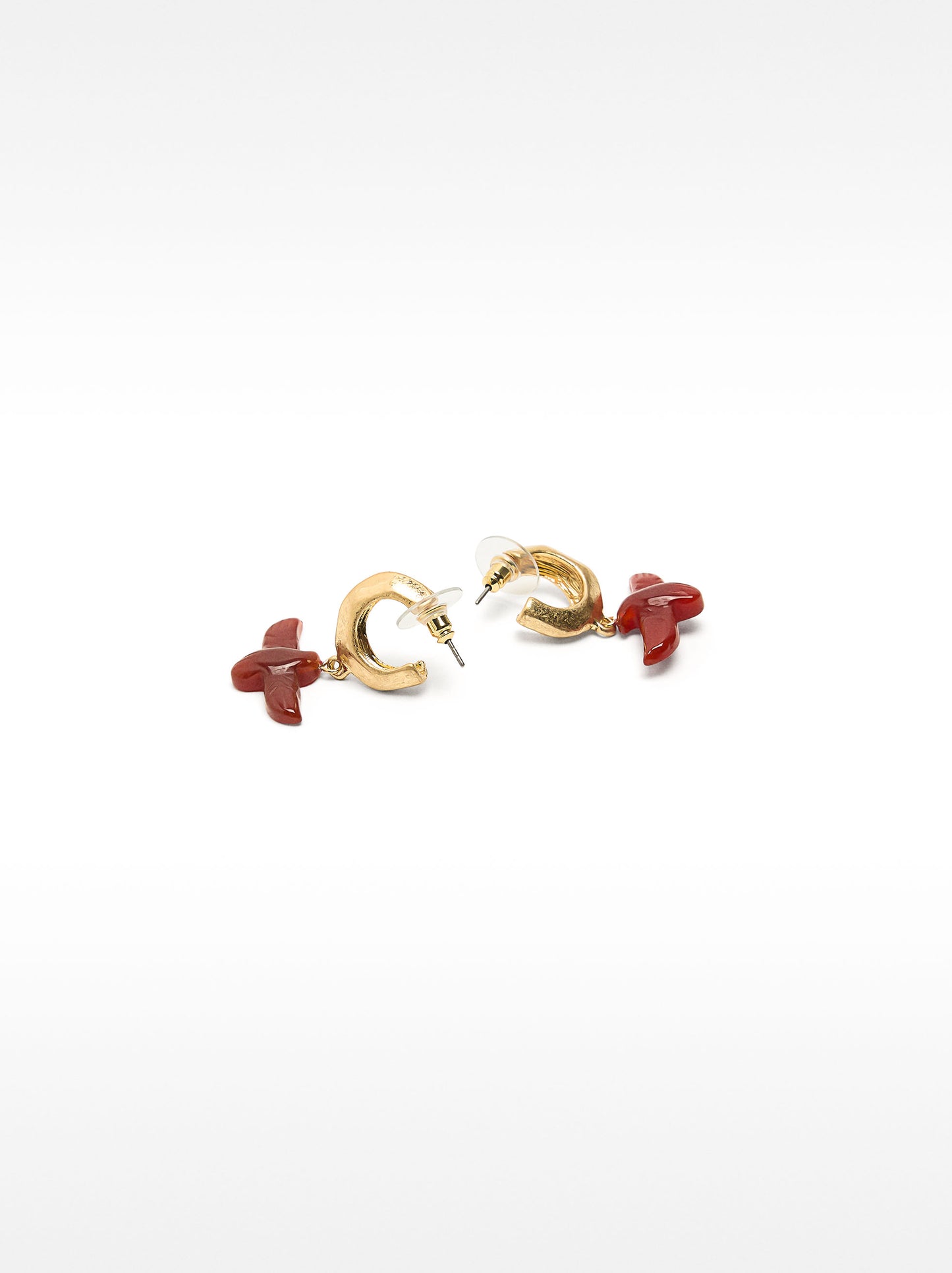 Open Dove Hoop Earrings