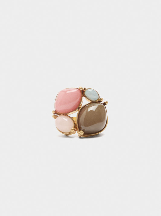 Ring With Multicolor Stones