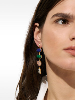 Long Earrings With Stones