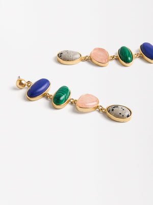 Long Earrings With Stones