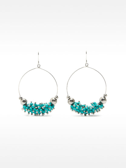 Hoop Earrings With Stones