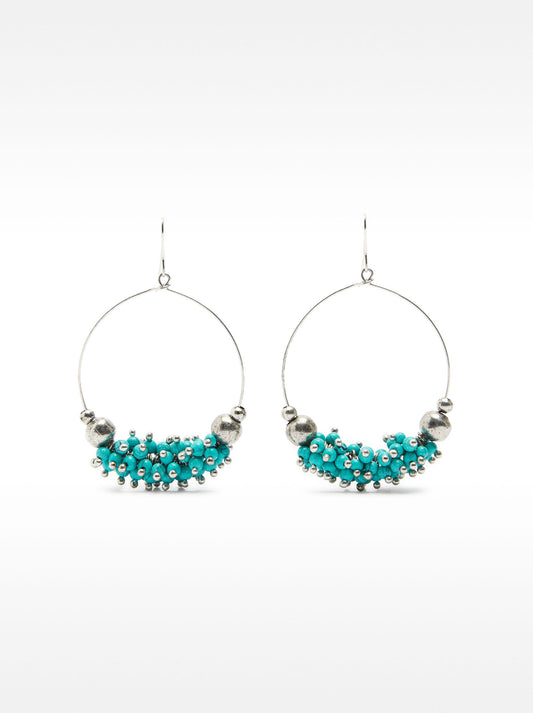 Hoop Earrings With Stones