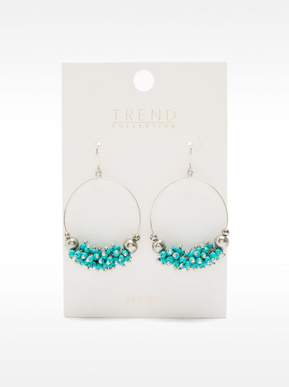 Hoop Earrings With Stones