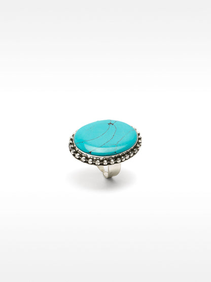 Round Ring With Stone