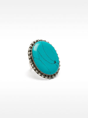 Round Ring With Stone