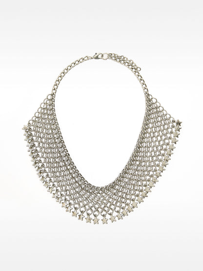 Intertwined Necklace With Stars
