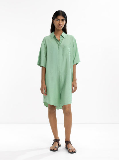 Shirt Dress With Pocket