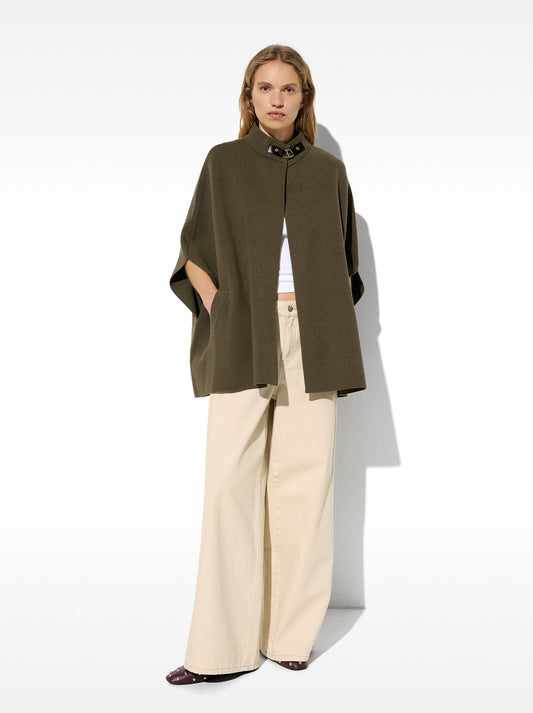 High-Neck Poncho