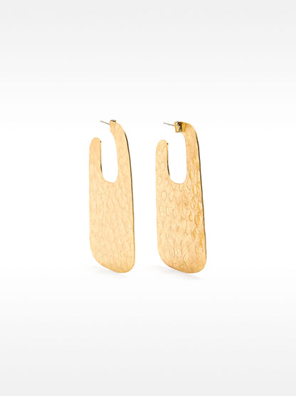 Open Rectangular Hoop Earrings