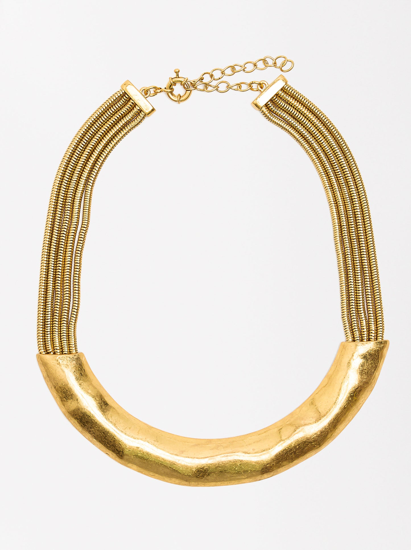Short Hammered Effect Necklace
