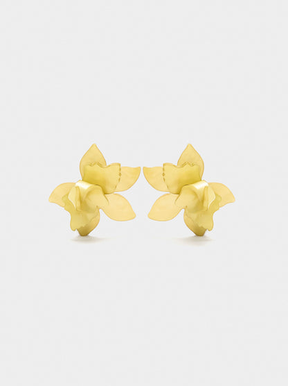 Maxi Flower Hoop Earrings