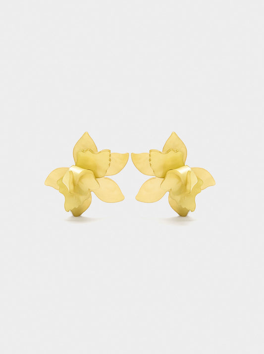 Maxi Flower Hoop Earrings