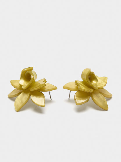 Maxi Flower Hoop Earrings