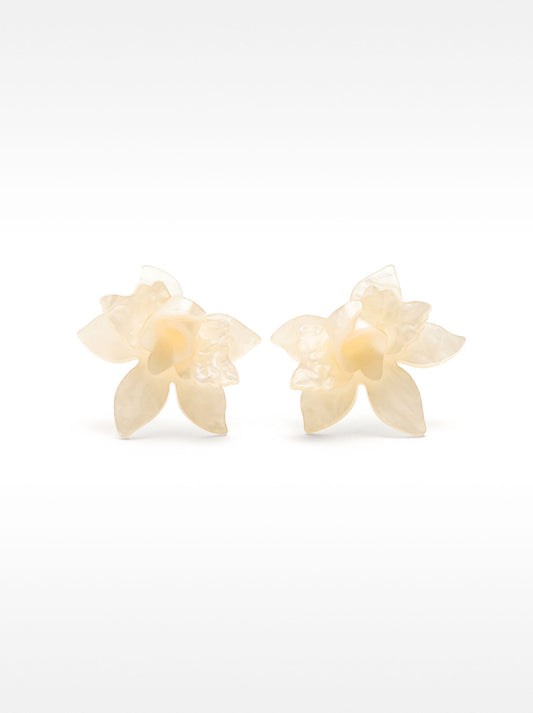 Maxi Flower Hoop Earrings