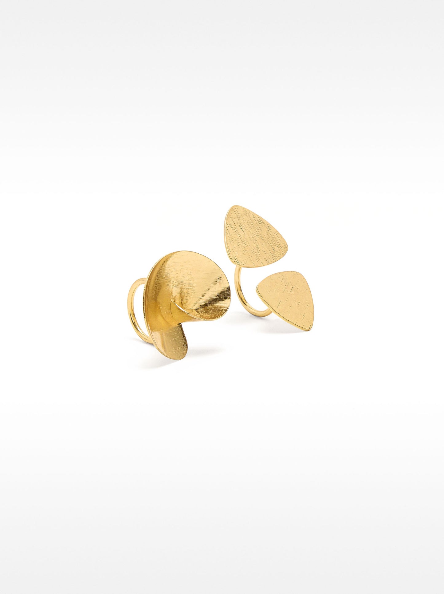 Brushed Effect Ring Set