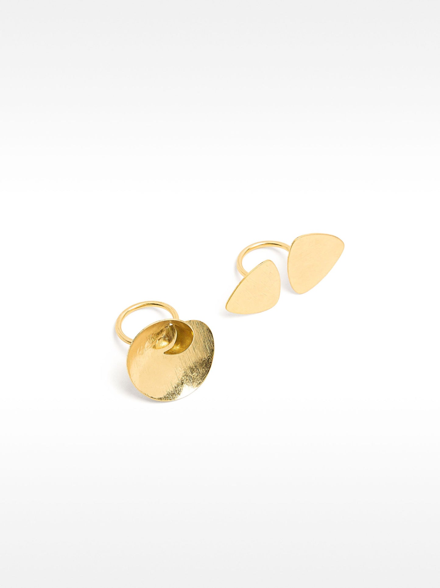 Brushed Effect Ring Set