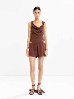 Draped Cotton Top