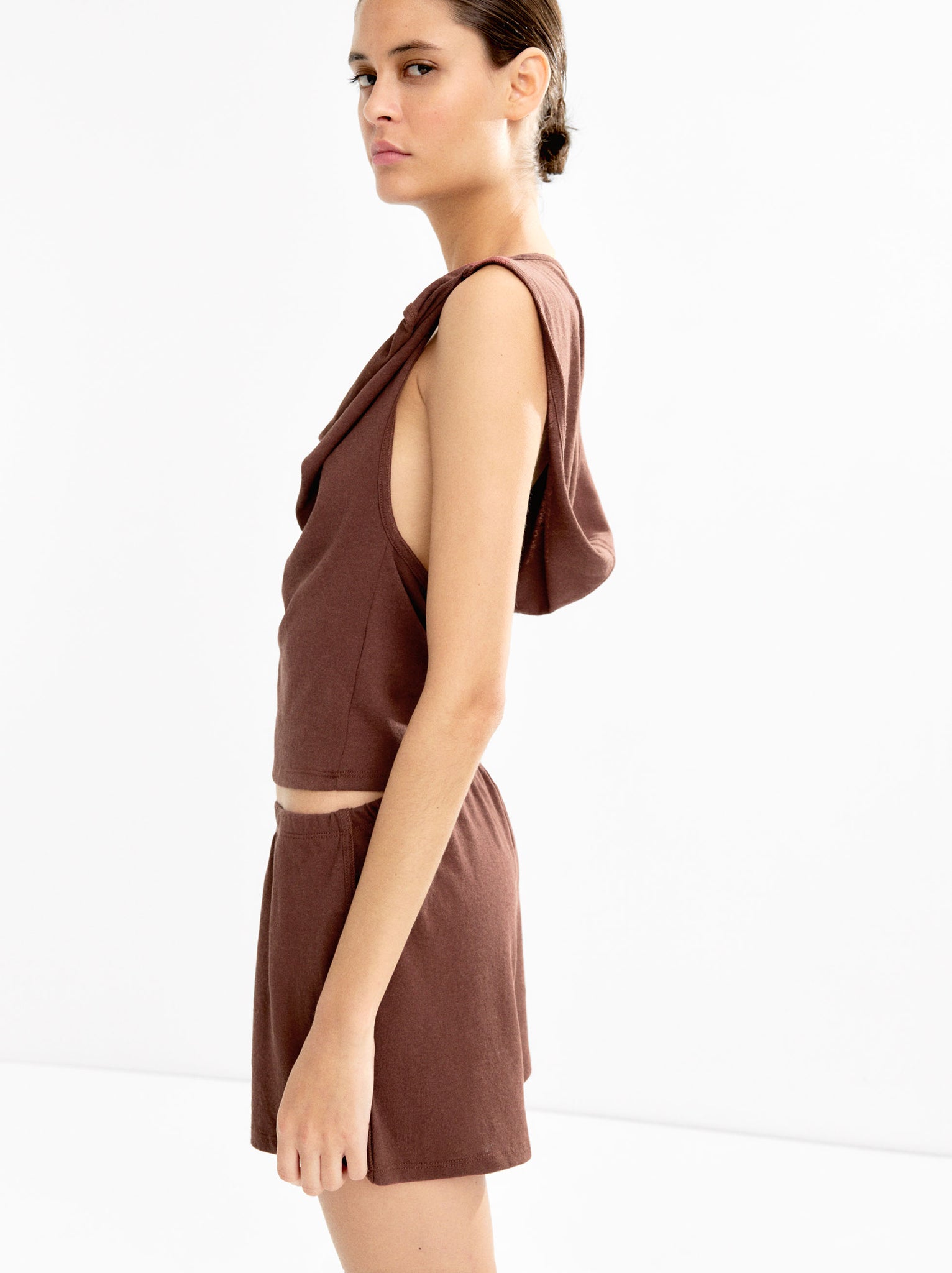 Cotton Shorts With Elastic Waistband