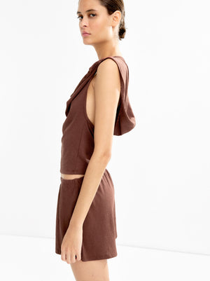 Cotton Shorts With Elastic Waistband